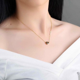 Forever Love Pendant Gold Plated Necklace