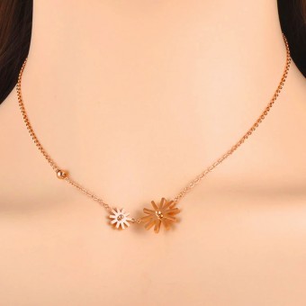 Exceptional Charming Crafts Rose Gold Plated Necklace