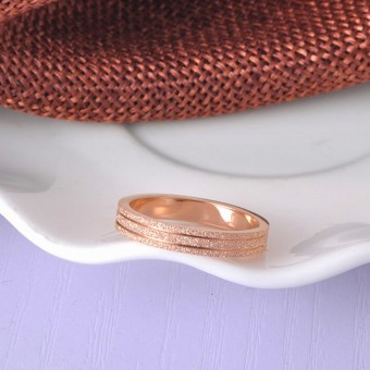 Blingy Statement Rose Gold Plated Ring