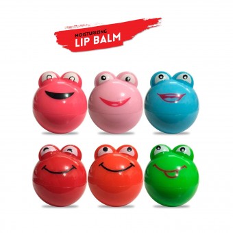 Cute Bottle Frog Design  Moisturizing Lip Balm ( Pack of 2 random colors )