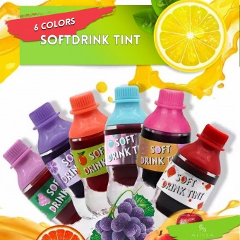 Cute Softdrink Bottle Liptint | Creative Design Tint for Ladies ( Pack of 6 Random Colors)