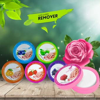 Nail Polish Remover Pads Rose Flavoured | 32 Pads