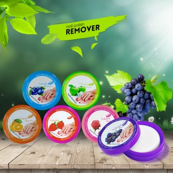 Nail Polish Remover  Pads Graped-Flavoured | 32 Pads